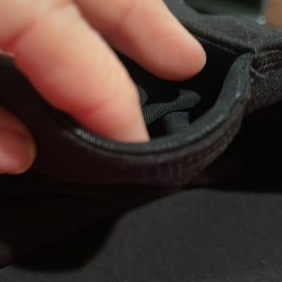 Zella Wonder Black Taupe Cream Color Block 7/8 Stretchy Leggings Sz Small - Picture 6 of 7